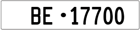 Truck License Plate
